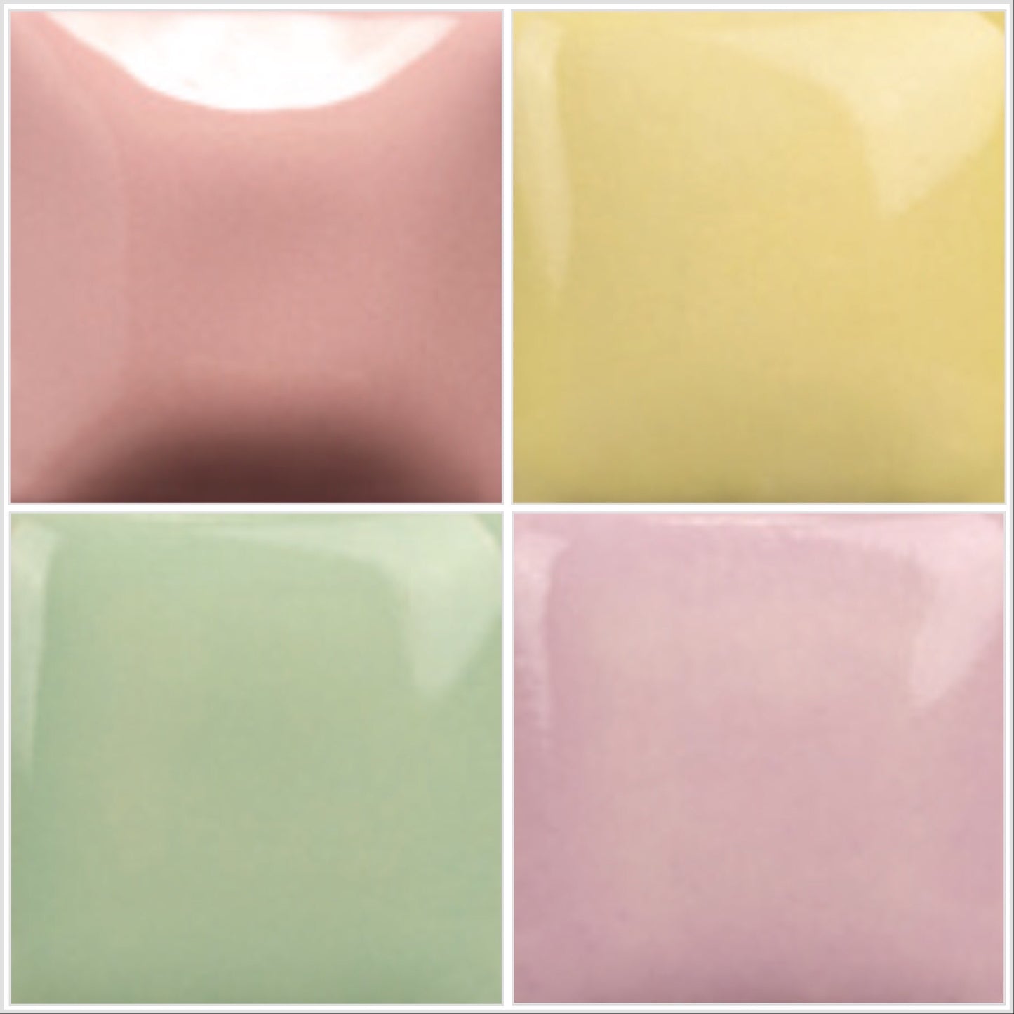 Wholesale 3/4" x 7/8" Scalloped Porcelain Bundles - Pack of 6 per Color