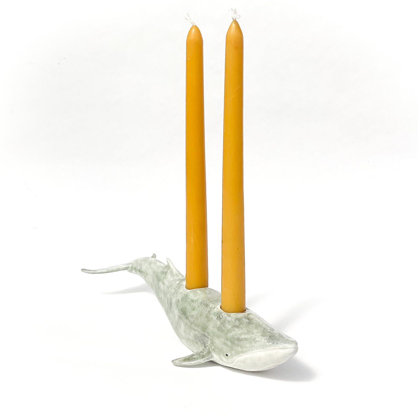 Blue Whale Ceramic Candlestick Holder