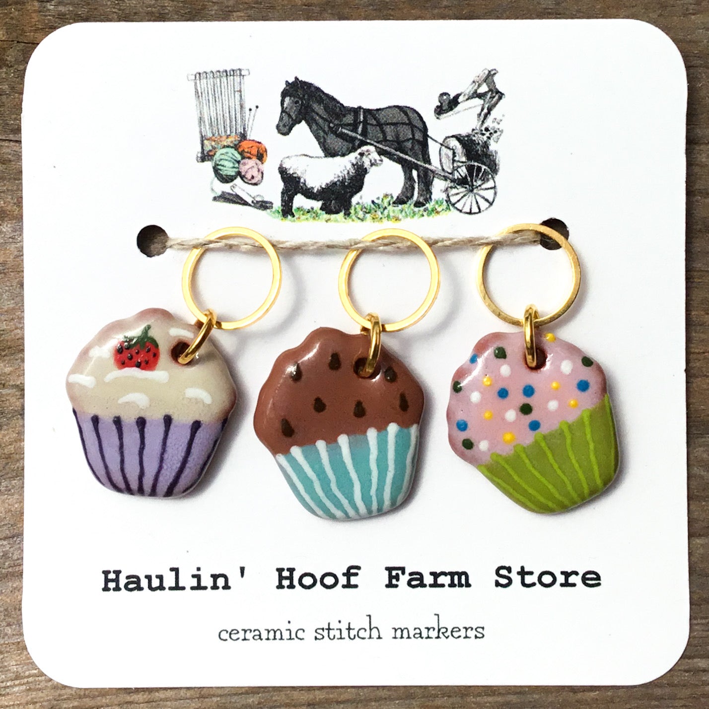 Cupcakes Stitch Marker Sets!