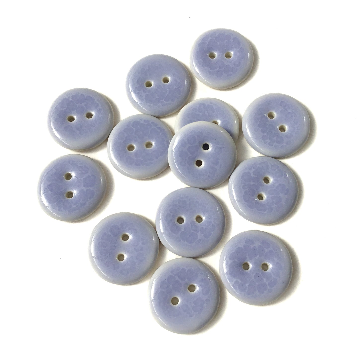 Lavender Porcelain Button  7/8"