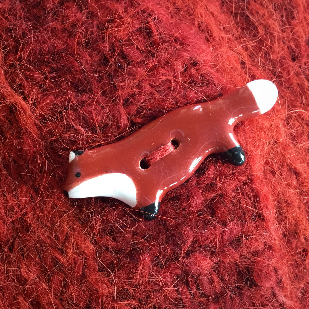Fox Buttons 3/4" x 1-3/4"