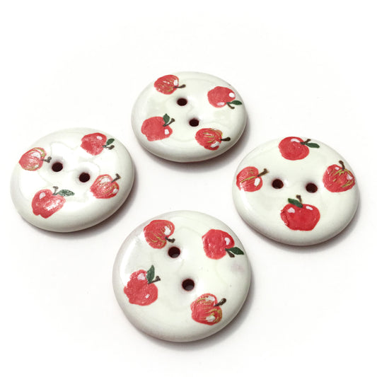 ‘Apple Harvest' Ceramic Button  1-1/16"