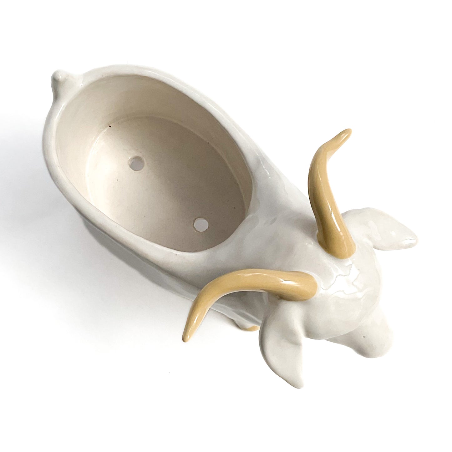 *Reserved* Angora Goat Pot - Ceramic Goat Planter