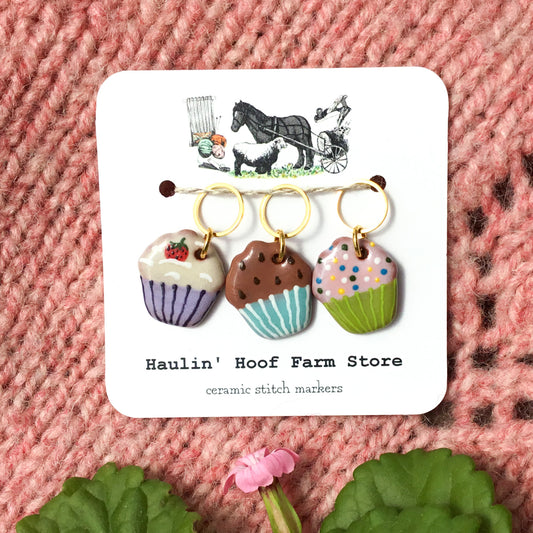 Cupcakes Stitch Marker Sets!