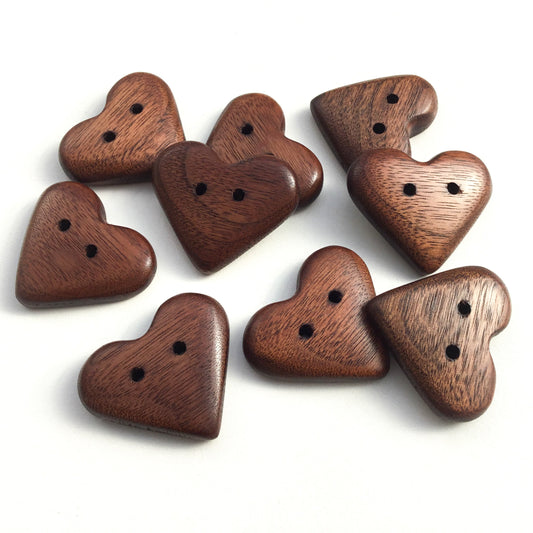 Wholesale Chunky Black Walnut Heart Bundle -  Six Single Packs