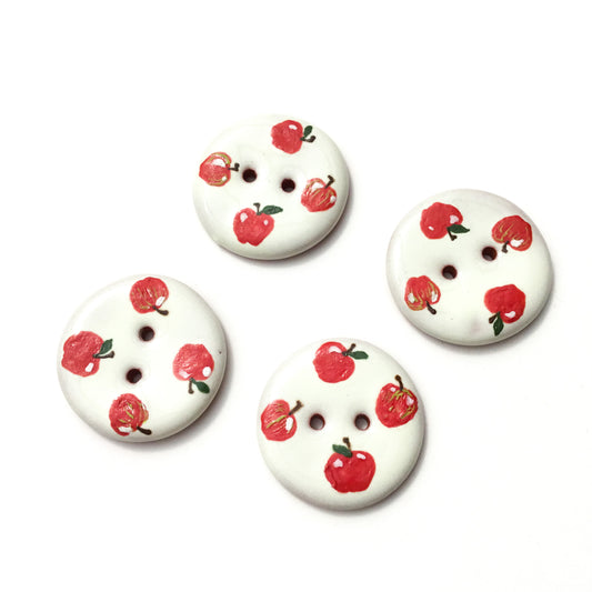 ‘Apple Harvest' Ceramic Button  1-1/16"