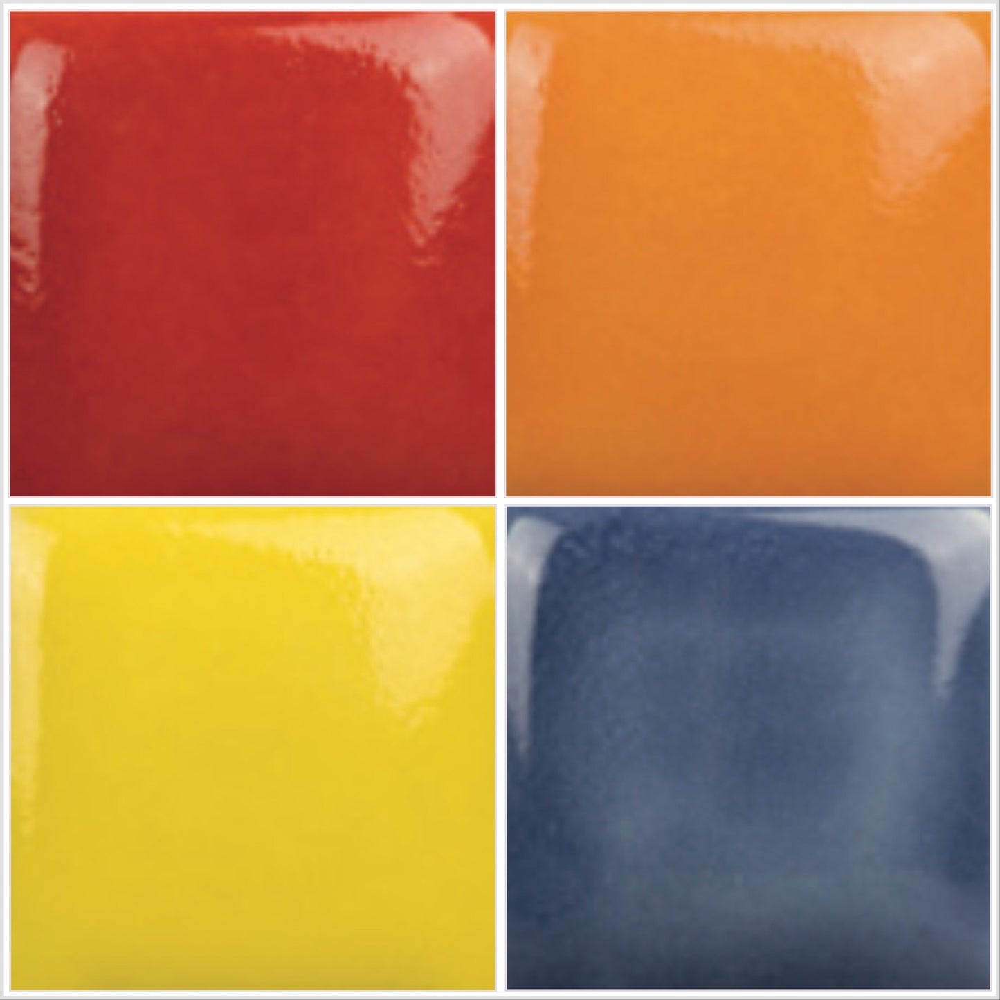 Wholesale 3/4" x 7/8" Scalloped Porcelain Bundles - Pack of 6 per Color