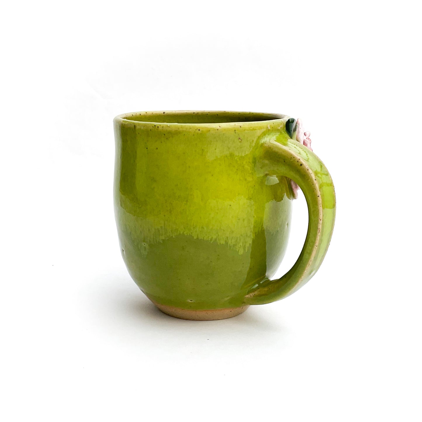 Peony Hand Sculpted Stoneware Mug 10 oz