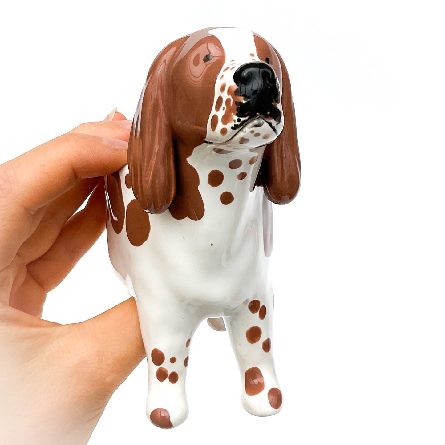 Springer Spaniel Dog Planter - Ceramic Dog Plant Pot