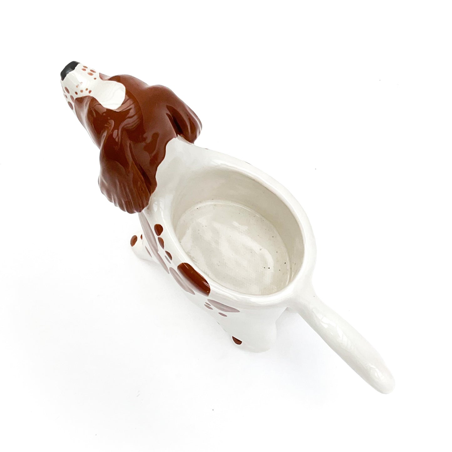 Springer Spaniel Dog Planter - Ceramic Dog Plant Pot