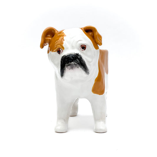 English Bulldog Planter - Ceramic Dog Plant Pot