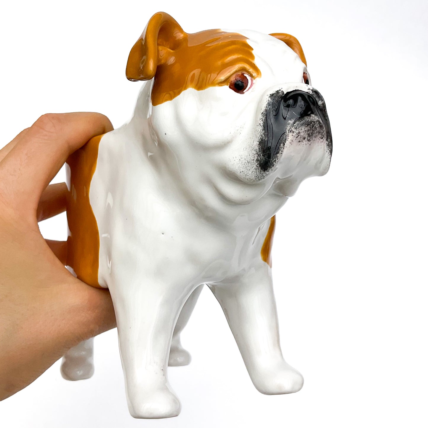 English Bulldog Planter - Ceramic Dog Plant Pot