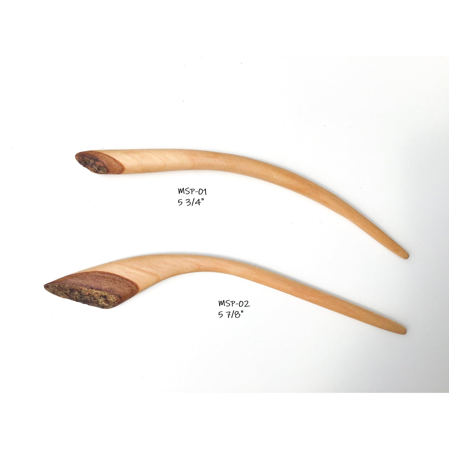 Live Edge Maple Wood Shawl & Sweater Pins - Wooden Hair Pins
