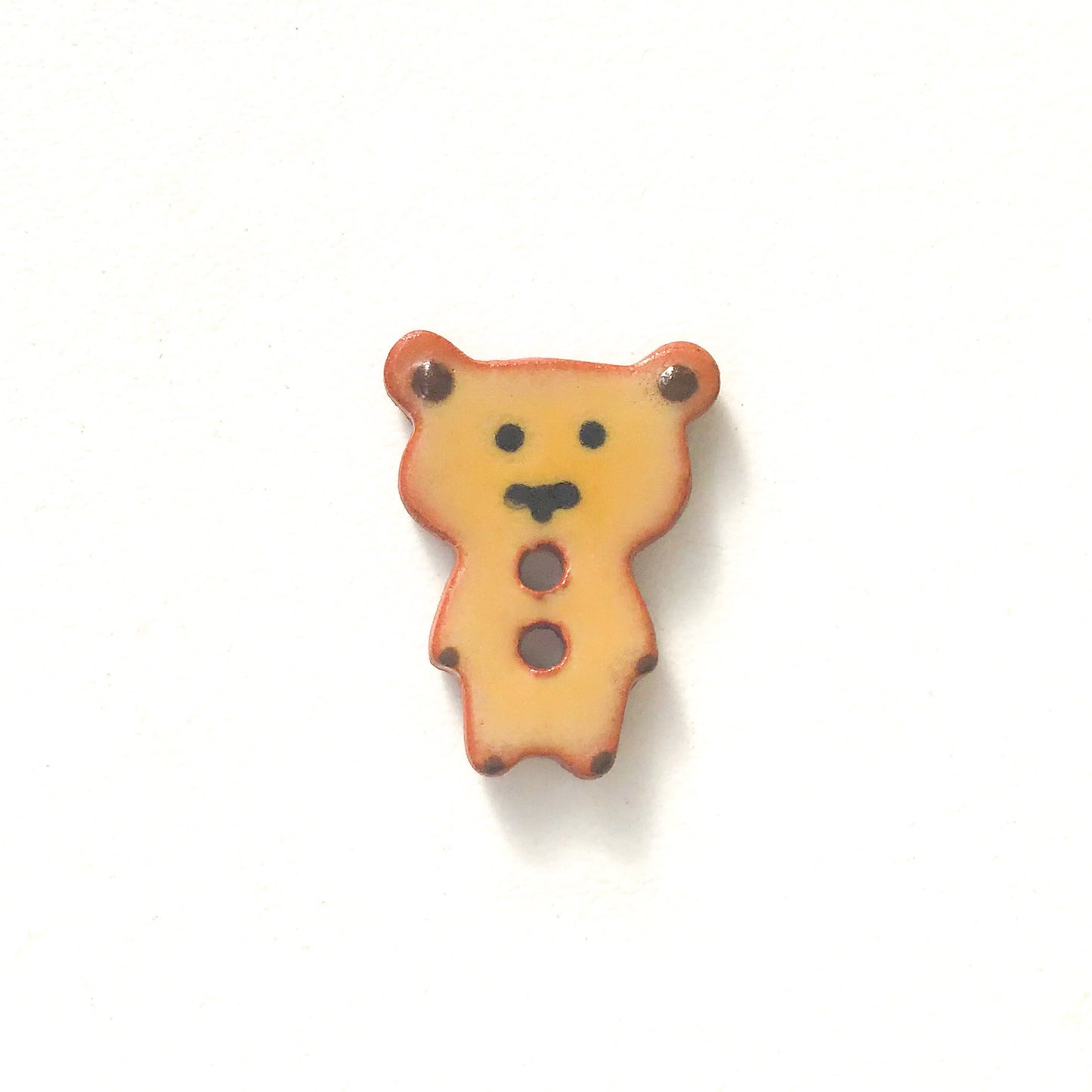 Teddy Bear Buttons - Ceramic Bear Buttons -Children's Animal Buttons