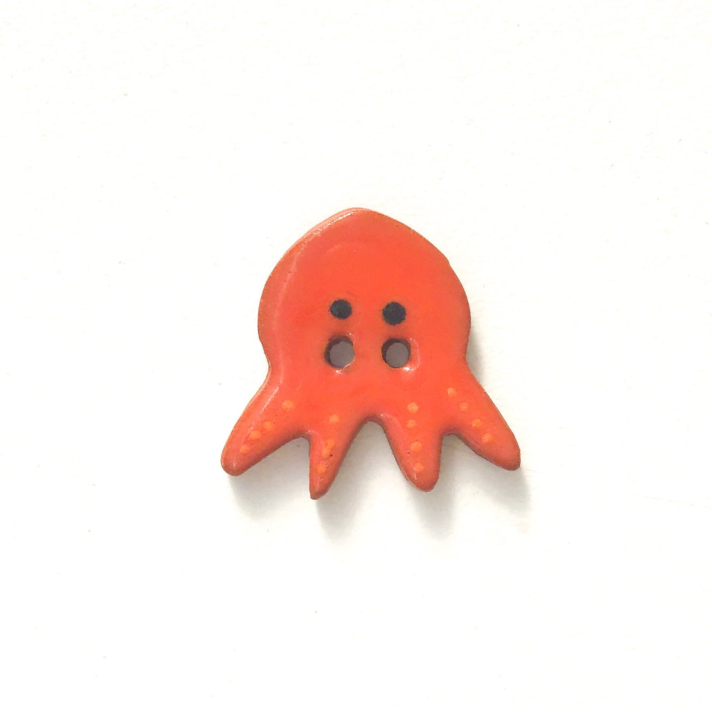 'Earth Tones' Octopus Buttons - Ceramic Ceramic Buttons -Children's Animal Buttons