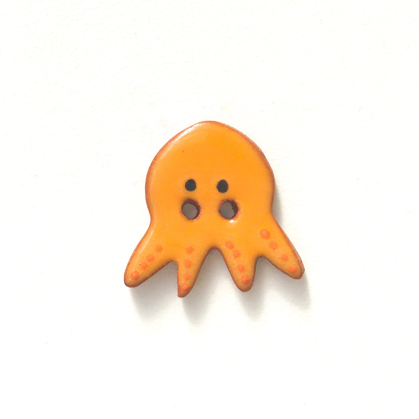 'Earth Tones' Octopus Buttons - Ceramic Ceramic Buttons -Children's Animal Buttons