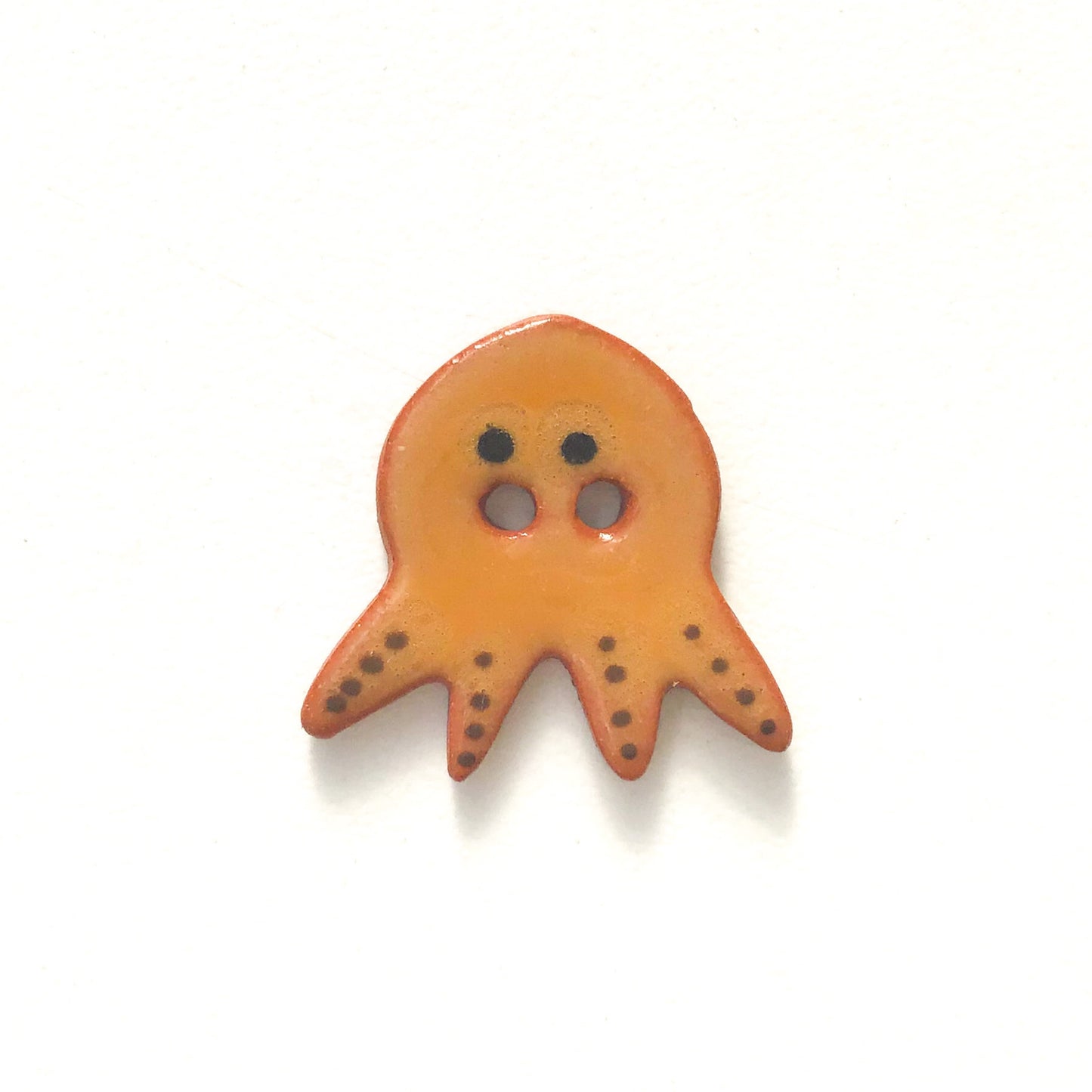 'Earth Tones' Octopus Buttons - Ceramic Ceramic Buttons -Children's Animal Buttons