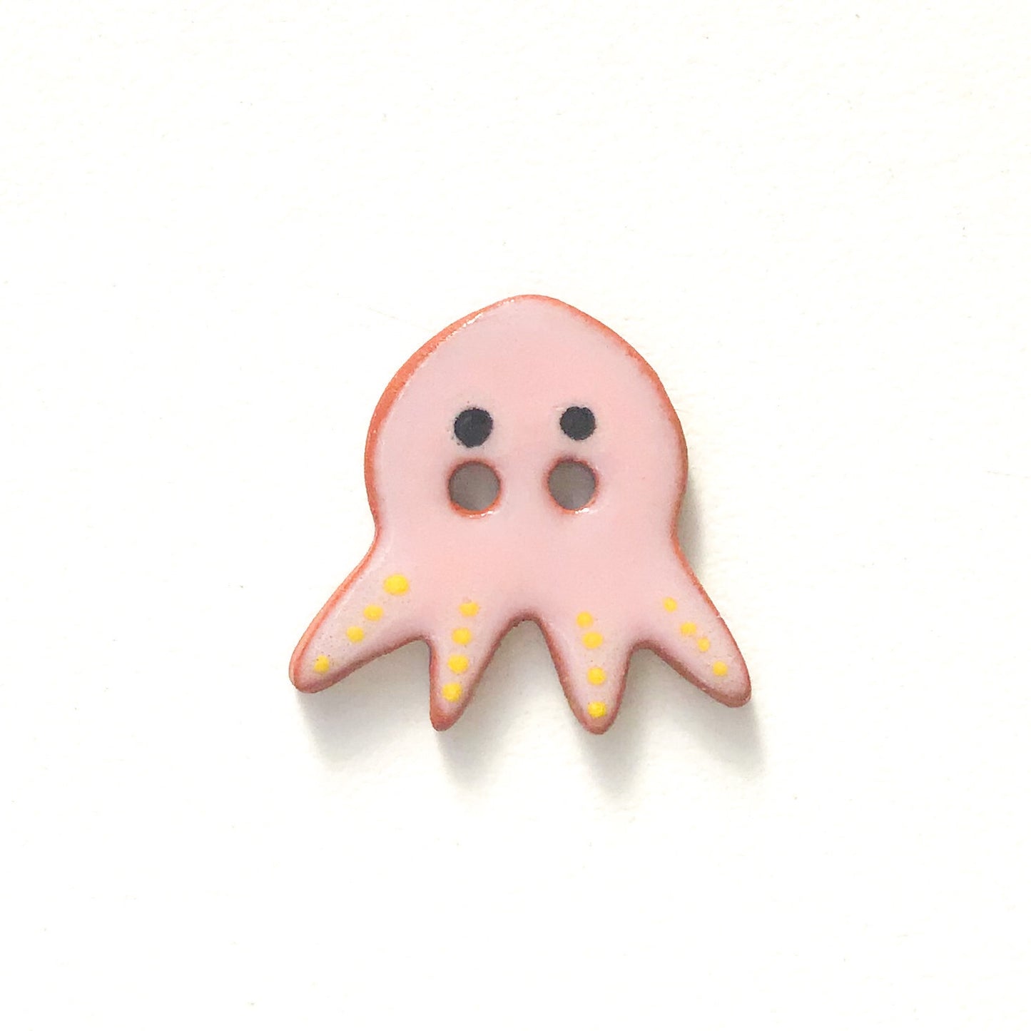 'Earth Tones' Octopus Buttons - Ceramic Ceramic Buttons -Children's Animal Buttons