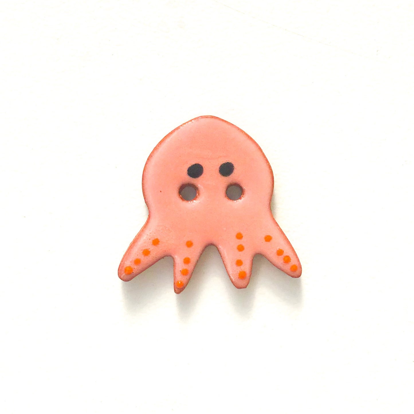 'Earth Tones' Octopus Buttons - Ceramic Ceramic Buttons -Children's Animal Buttons