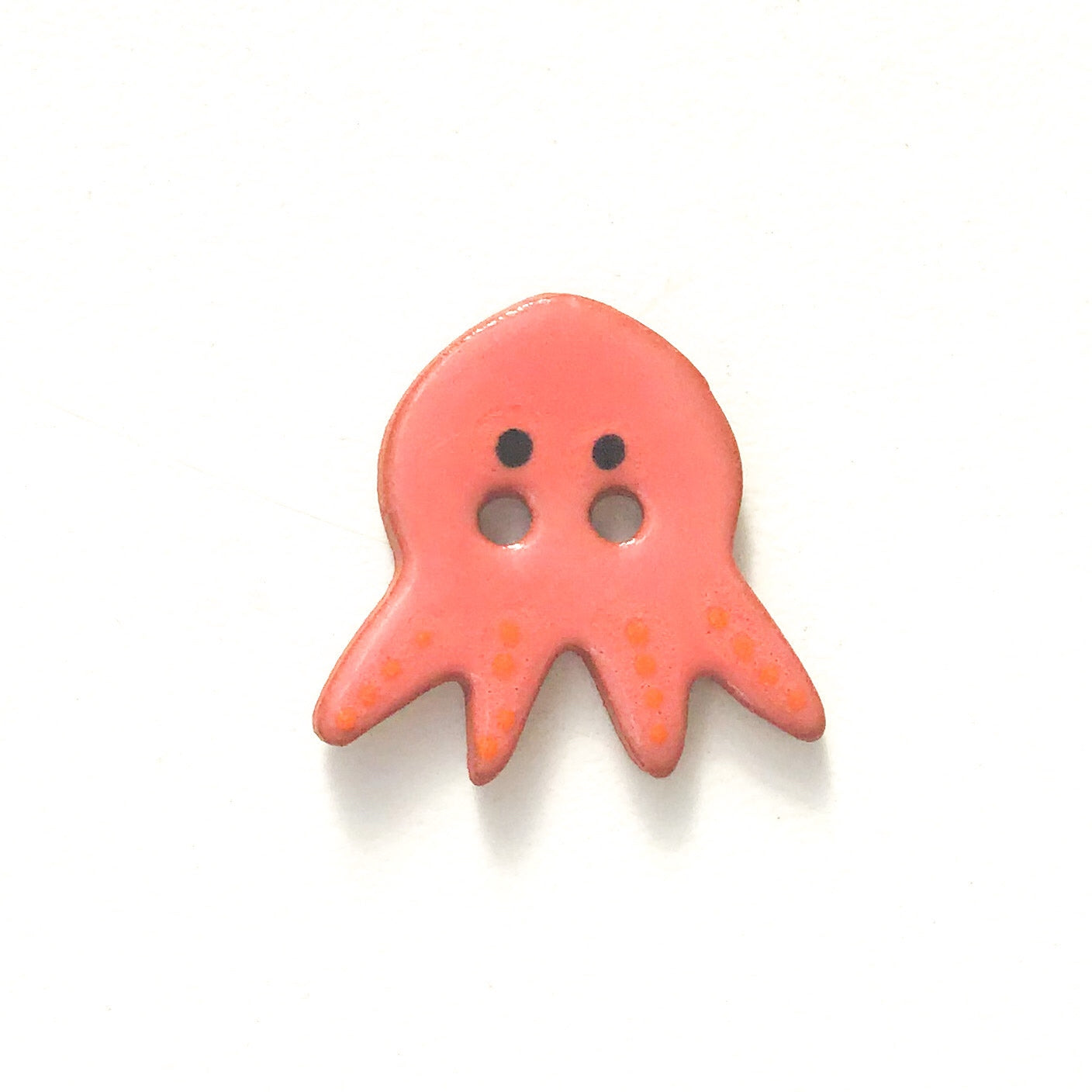 'Earth Tones' Octopus Buttons - Ceramic Ceramic Buttons -Children's Animal Buttons