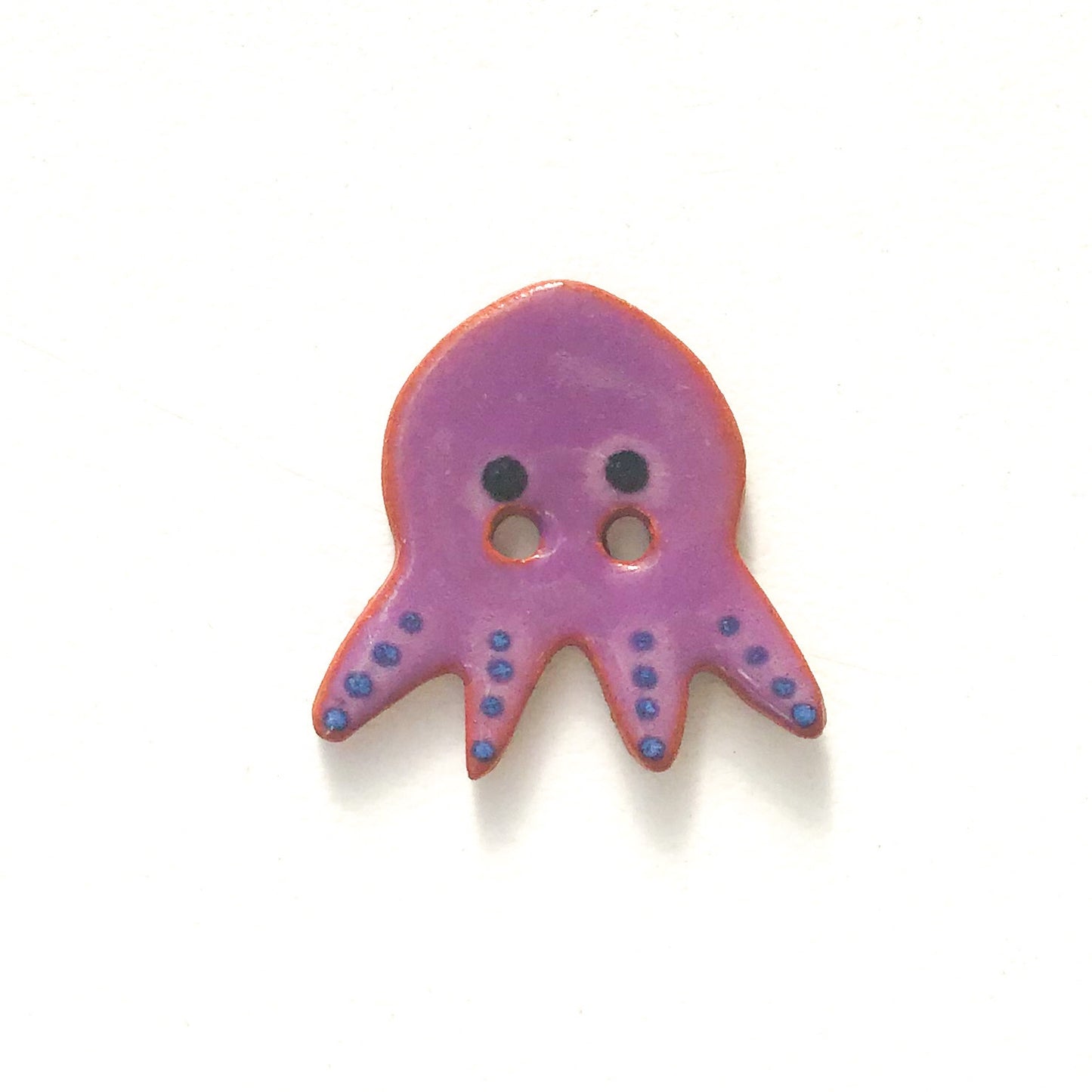 'Earth Tones' Octopus Buttons - Ceramic Ceramic Buttons -Children's Animal Buttons