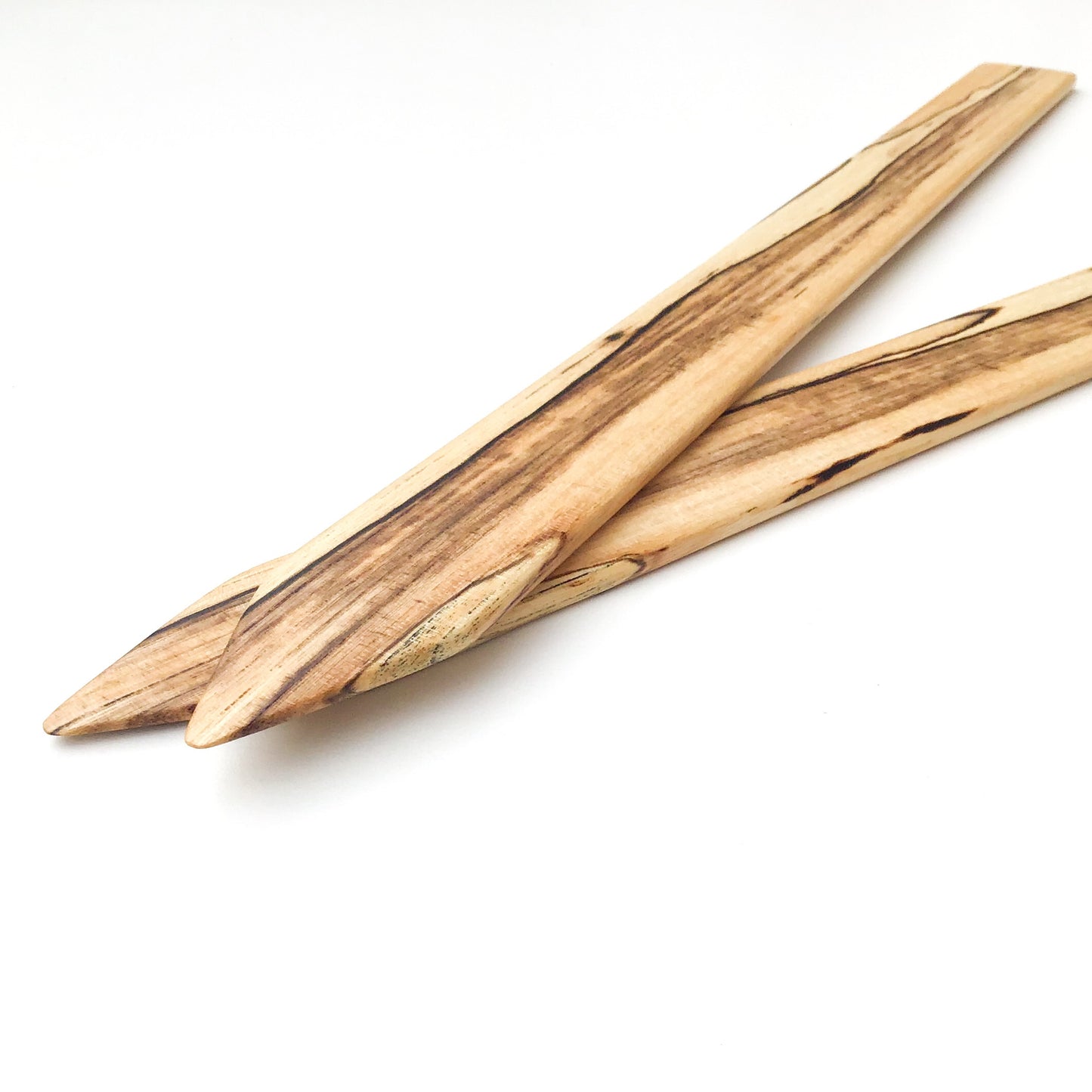 Spalted & Highly Characterd Hardwood Weaving Tools