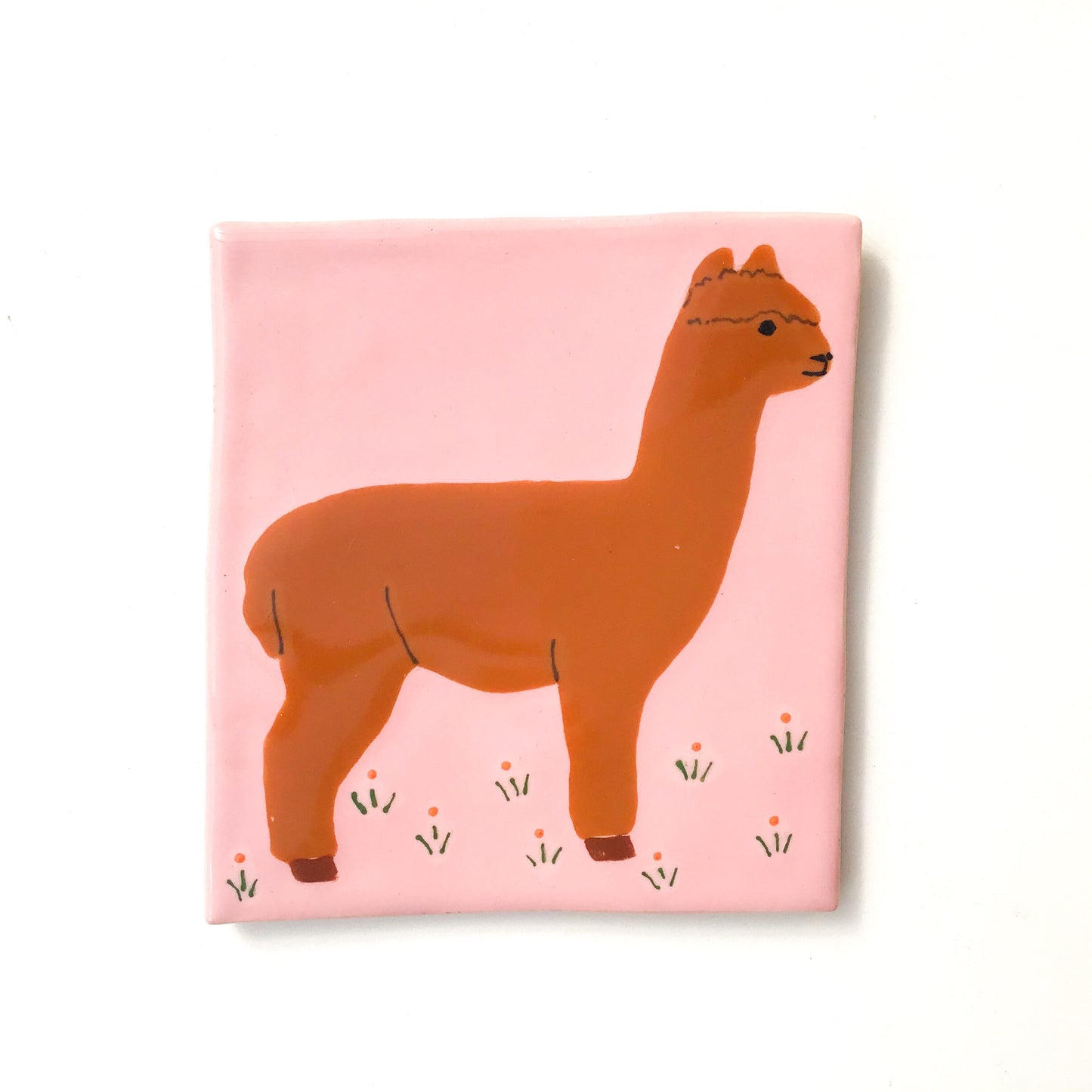 Alpaca Coasters / Alpaca Trivets - Ceramic Farmhouse Kitchen Decor