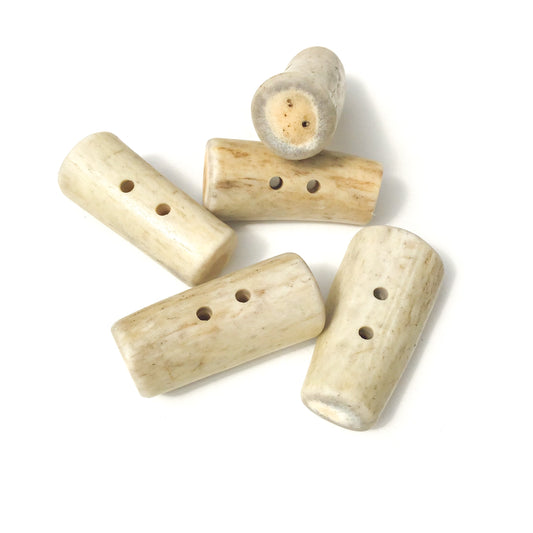 Large Deer Antler Shed Toggle Button  1-1/2"