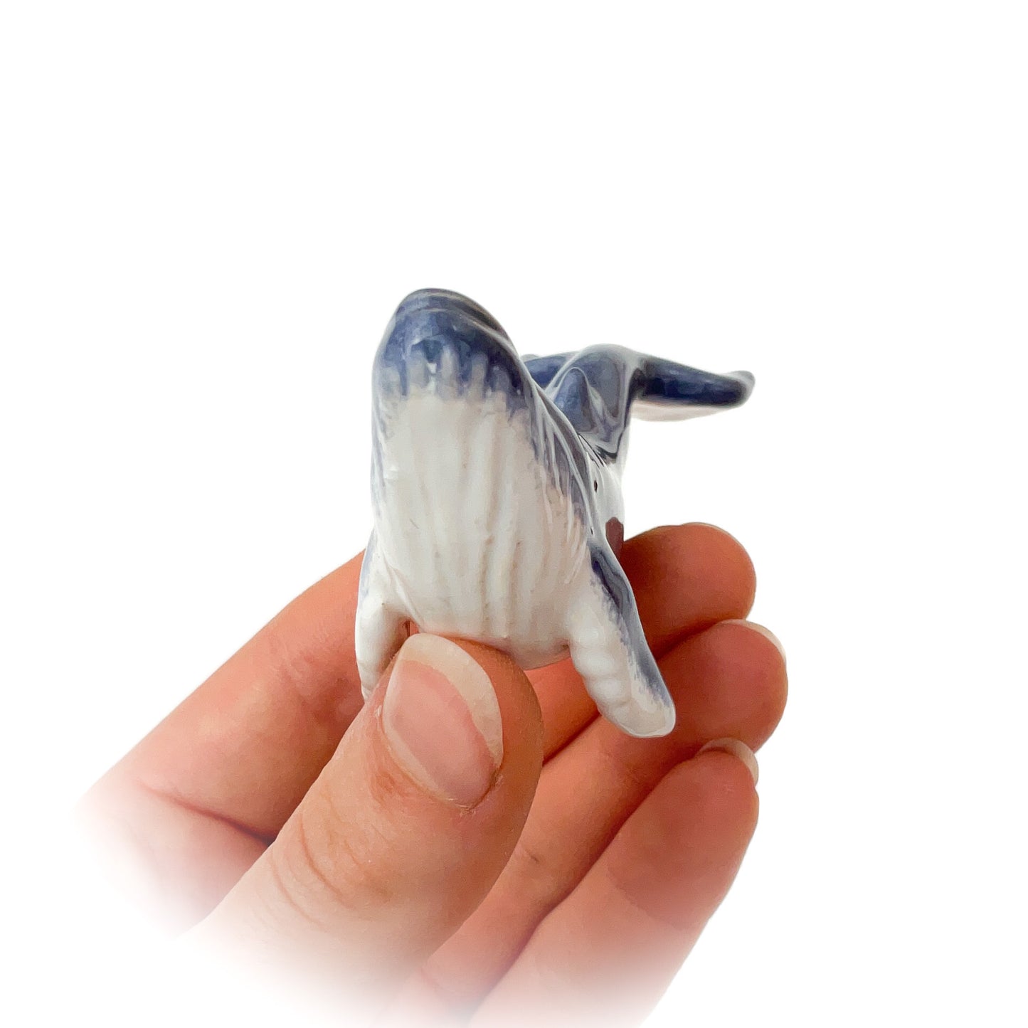Humpback Whale Bead - Hand Sculpted - 3 3/4" Long