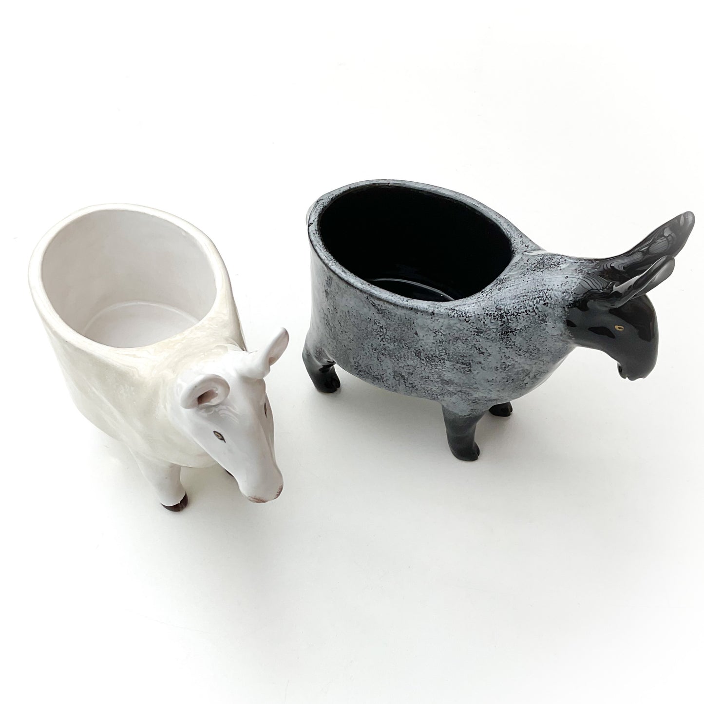*RESERVED LISTING*  Border Leicester Sheep Planters - Ceramic Sheep Planters