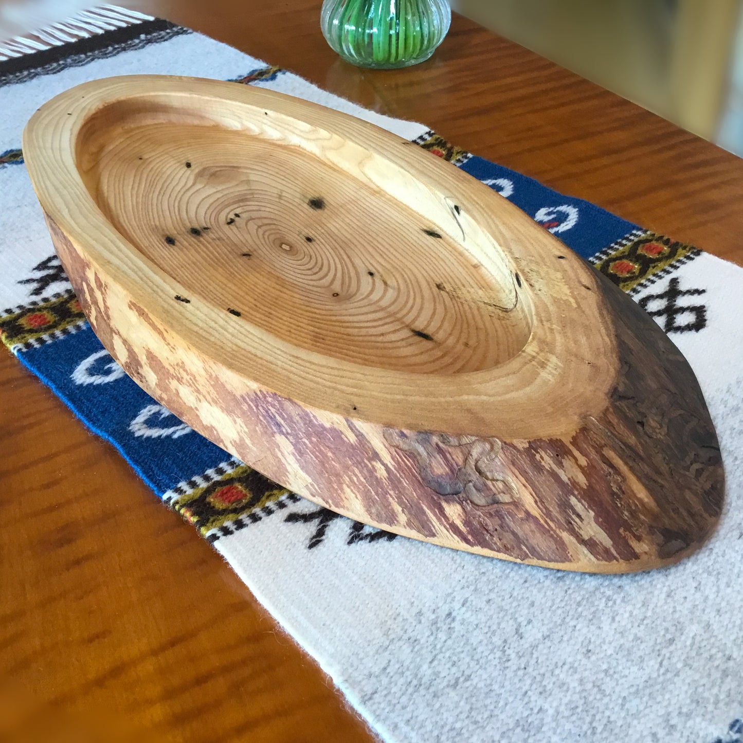 Natural Edge Ash Serving Tray - 17-1/2" long