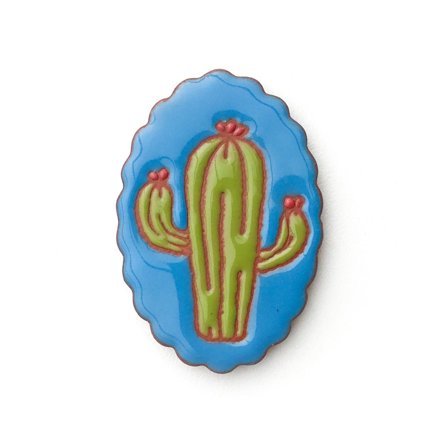 Ceramic Needle Minder - Southwestern & Succulents