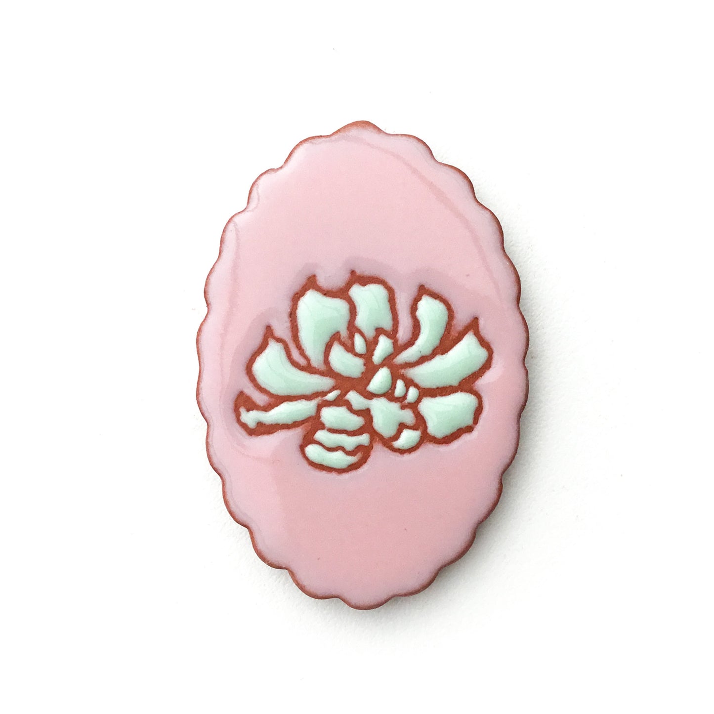 Ceramic Needle Minder - Southwestern & Succulents