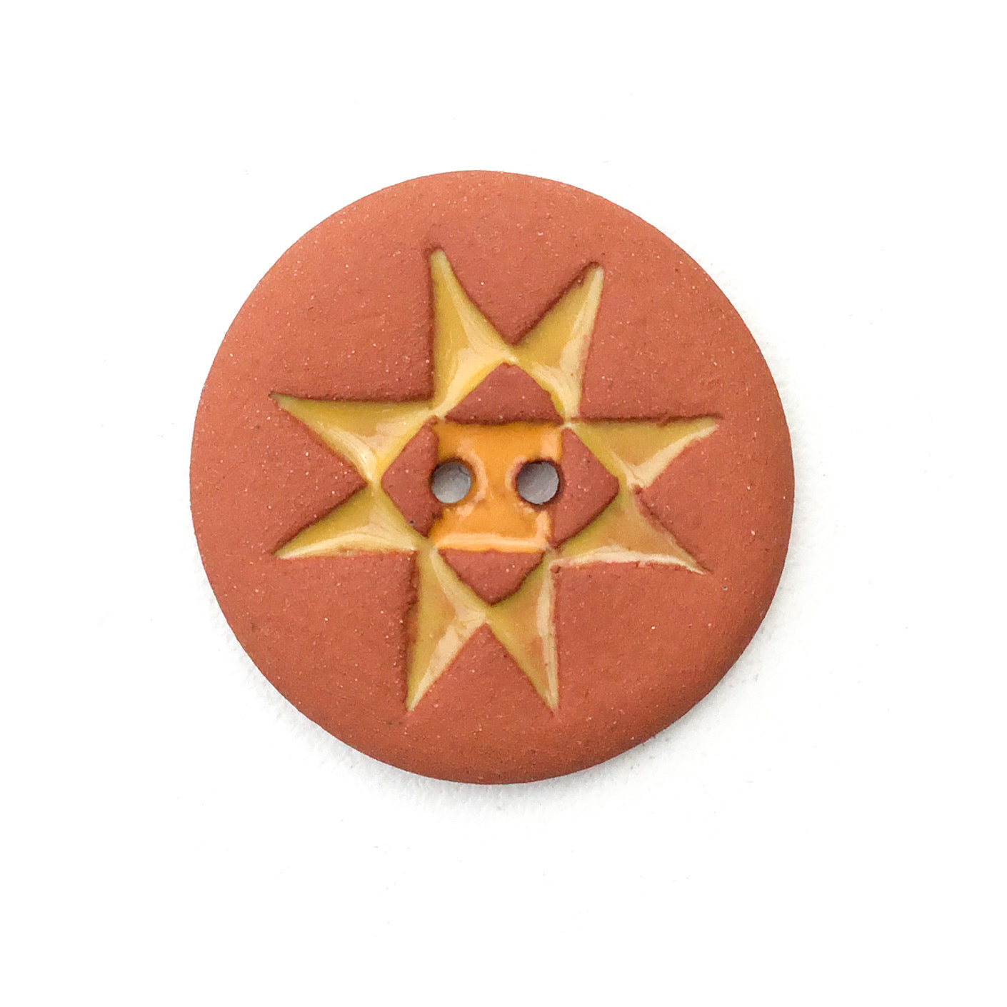 Ohio Star Quilt Block Button - 1-1/16"