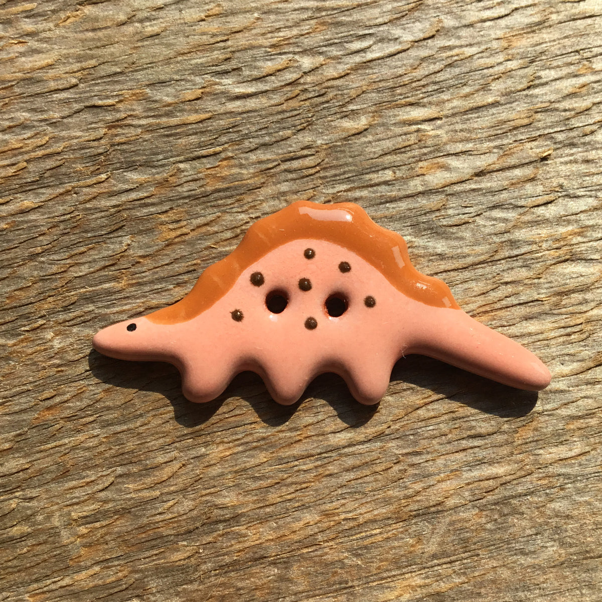 Vibrant Dinosaurs Earthenware Buttons