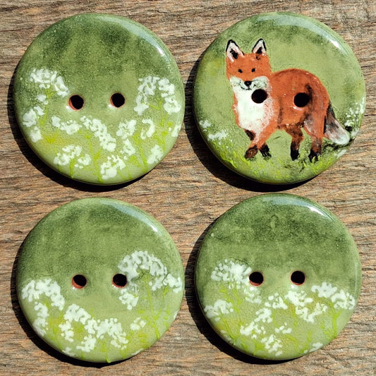 ‘Yarrow Fox’ 1-1/16” one-of-a-kind 4-pack