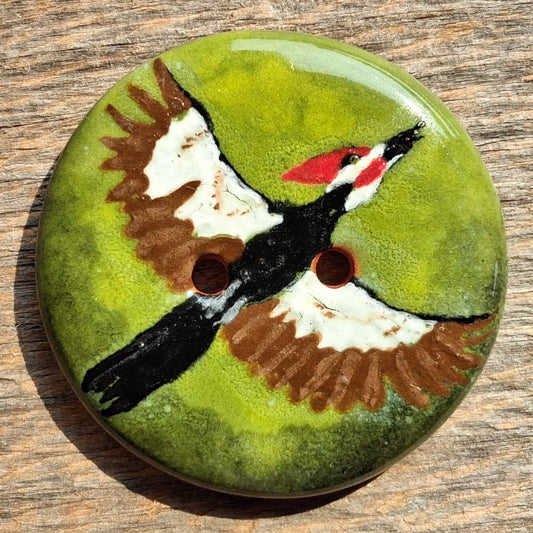 ‘Under the Canopy Woodpecker’ 1-1/16” one-of-a-kind 4-pack