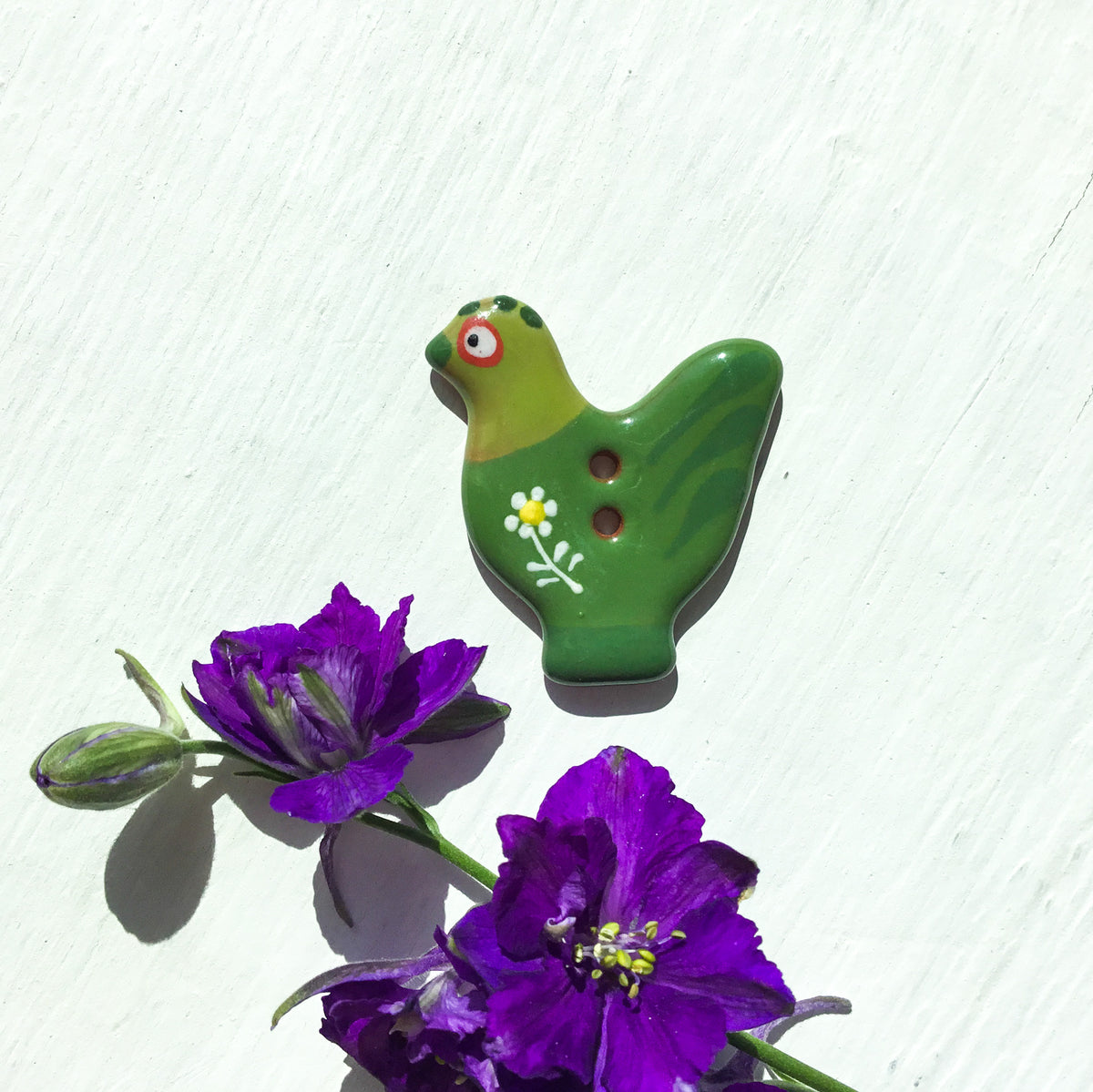 Sitting Pretty Hens Button Collection  1-1/4"