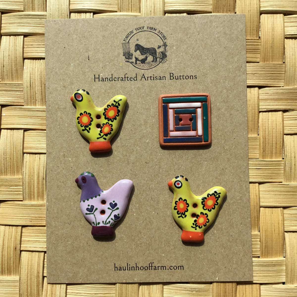Mixed Ceramic Button Discount Packs
