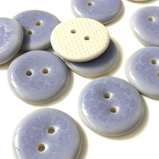 Lavender Porcelain Button  7/8"