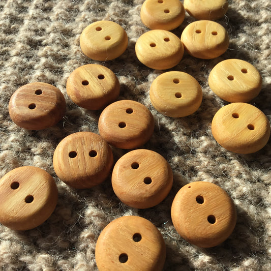 Everyday Ash Wood Button  3/4”