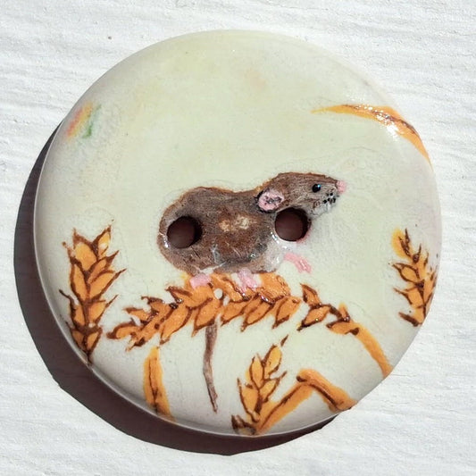 ‘Harvest Time Mouse’ 1-1/16” one-of-a-kind 5-pack