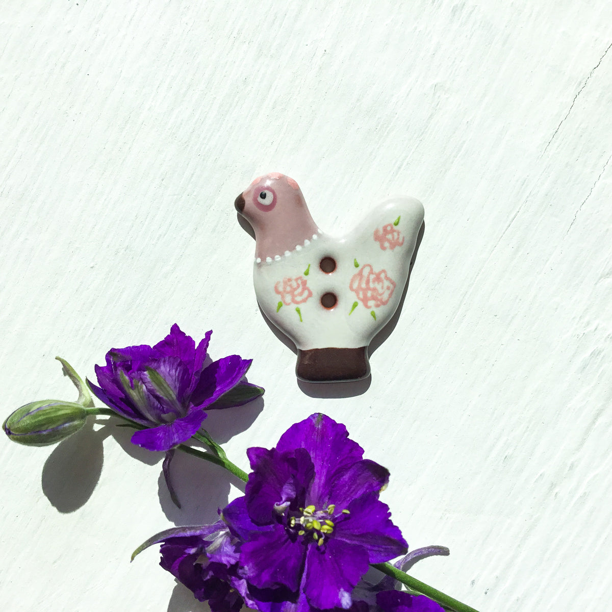 Sitting Pretty Hens Button Collection  1-1/4"