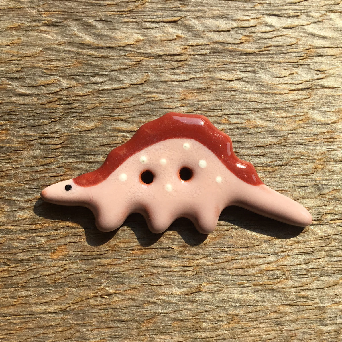 Vibrant Dinosaurs Earthenware Buttons