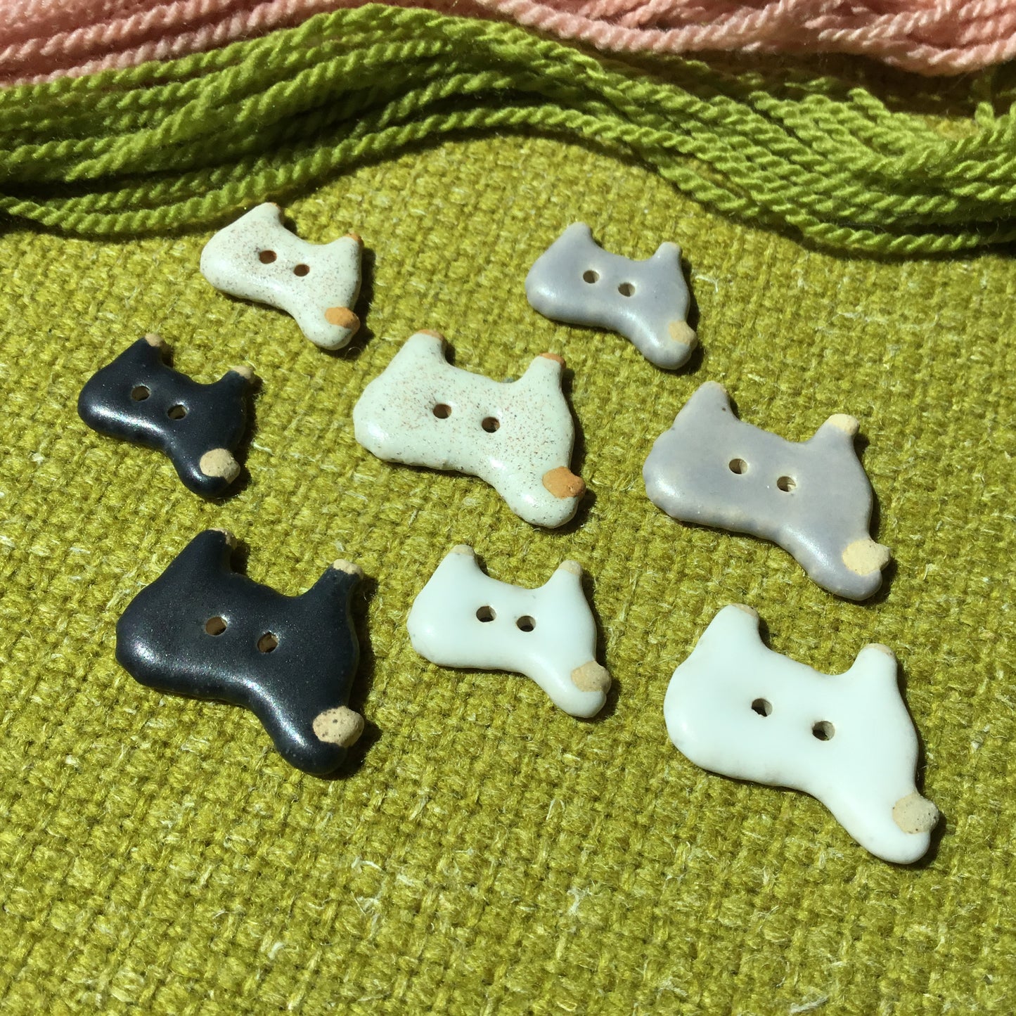 “Wooly Sheep” Stoneware Button