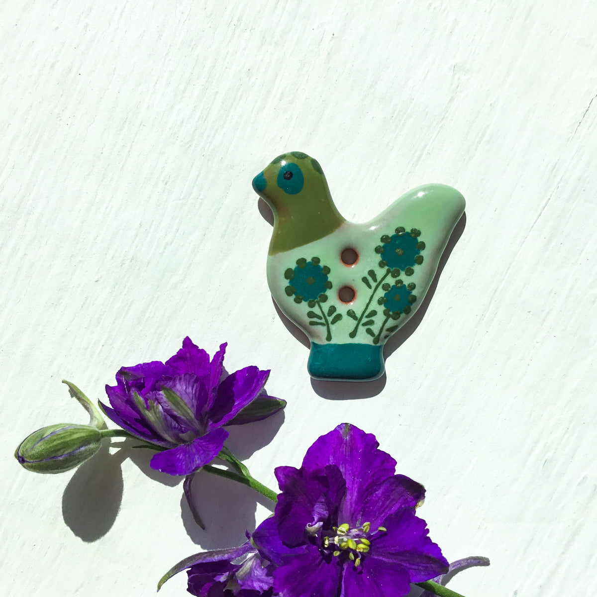 Sitting Pretty Hens Button Collection  1-1/4"