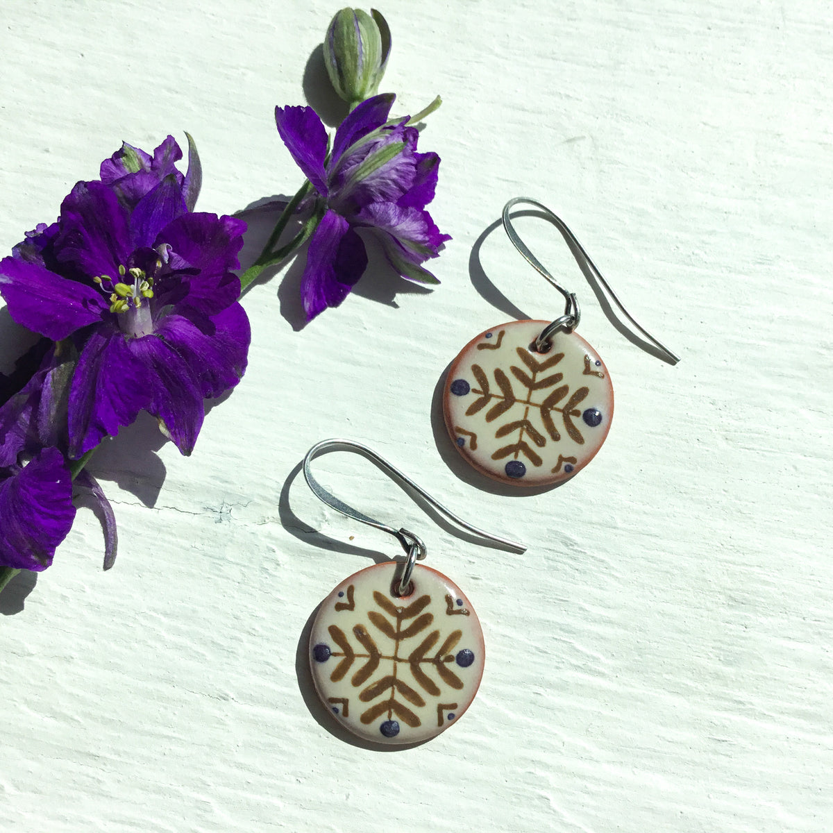 One-of-a-kind Earthenware Earrings