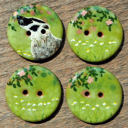 ‘Early Rose Badger’ 1-1/16” one-of-a-kind 4-pack