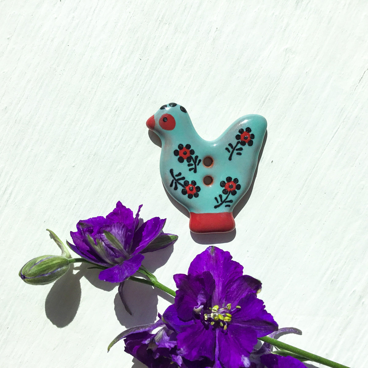 Sitting Pretty Hens Button Collection  1-1/4"