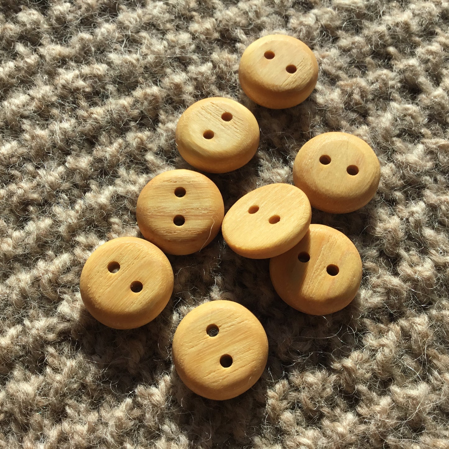 Everyday Ash Wood Button  3/4”